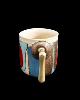 Cup with Antique Brass Handle - small 0.25L - 0.3l