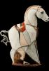 foto: Keramický kůň s mosazným starožitným ohonem
