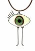 foto: All Seeing Eye Talisman Glass Pendant - green