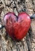 foto: Srdce a šíp - ručně vyřezávaná dřevěná dekorace