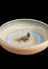 foto: Ceramic Bird bath with animal - medium