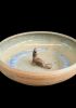 foto: Ceramic Bird bath with animal - medium