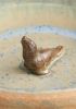 foto: Ceramic Bird bath with animal - medium