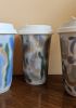 foto: Porcelain insulated mug with lid - Abstract