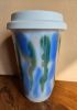 foto: Porcelain insulated mug with lid - Abstract