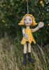foto: Little girl in yellow- puppet